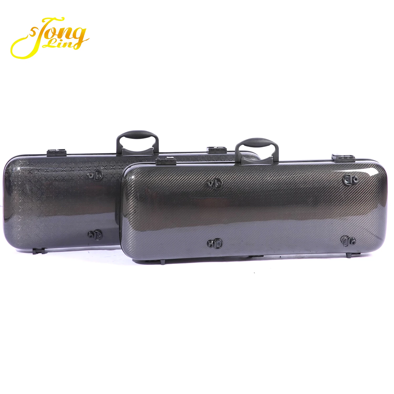 TongLing Square Violin Hard Case 100% Carbon Fibre Hard Violin Case 4/4  for Sale Factory Price