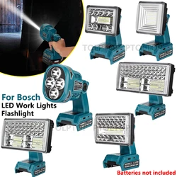 50W Cordless Work Light LED Flashlight For Bosch 18V Battery Highest 4200LM Spotlight USB Type-C Desk Lamp forCamping, Emergency