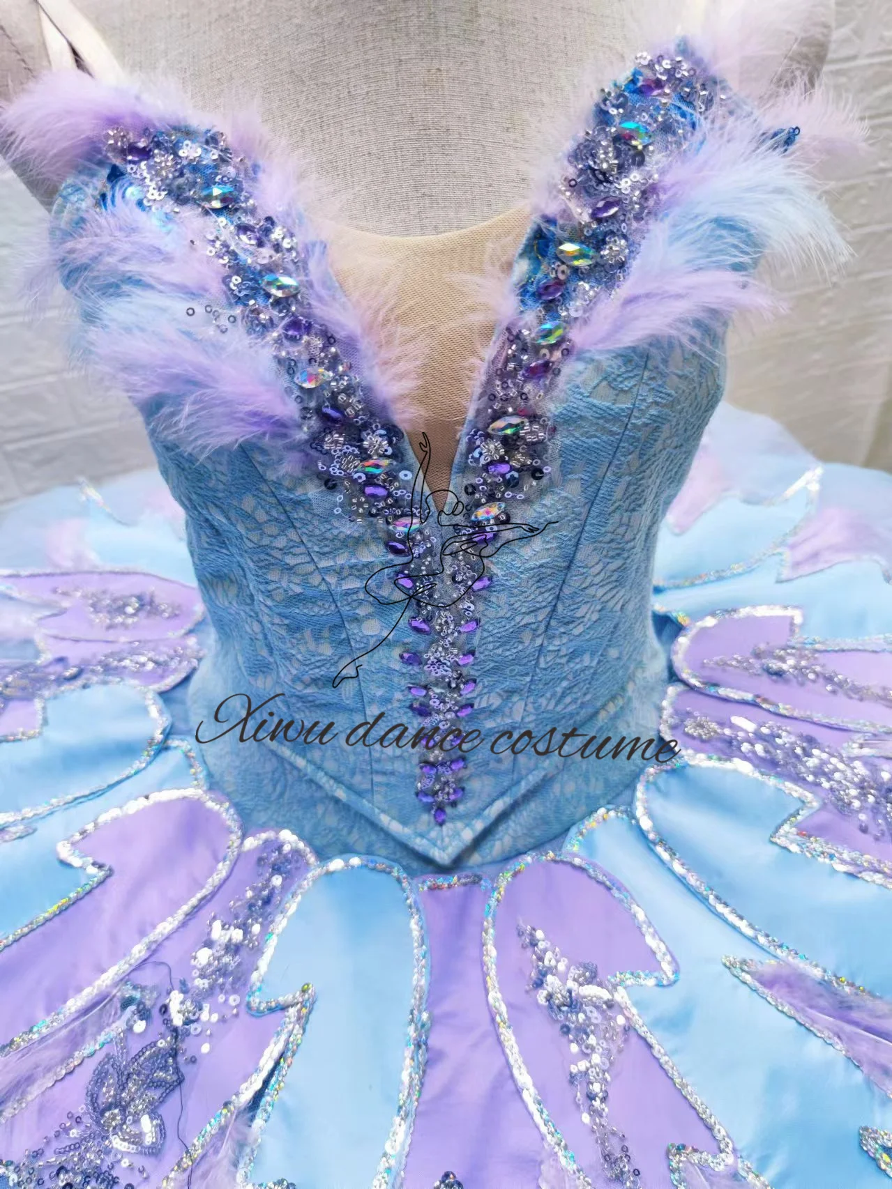 

Professional high-quality custom-size ballet performance ballet costume high-end competition ballet dress