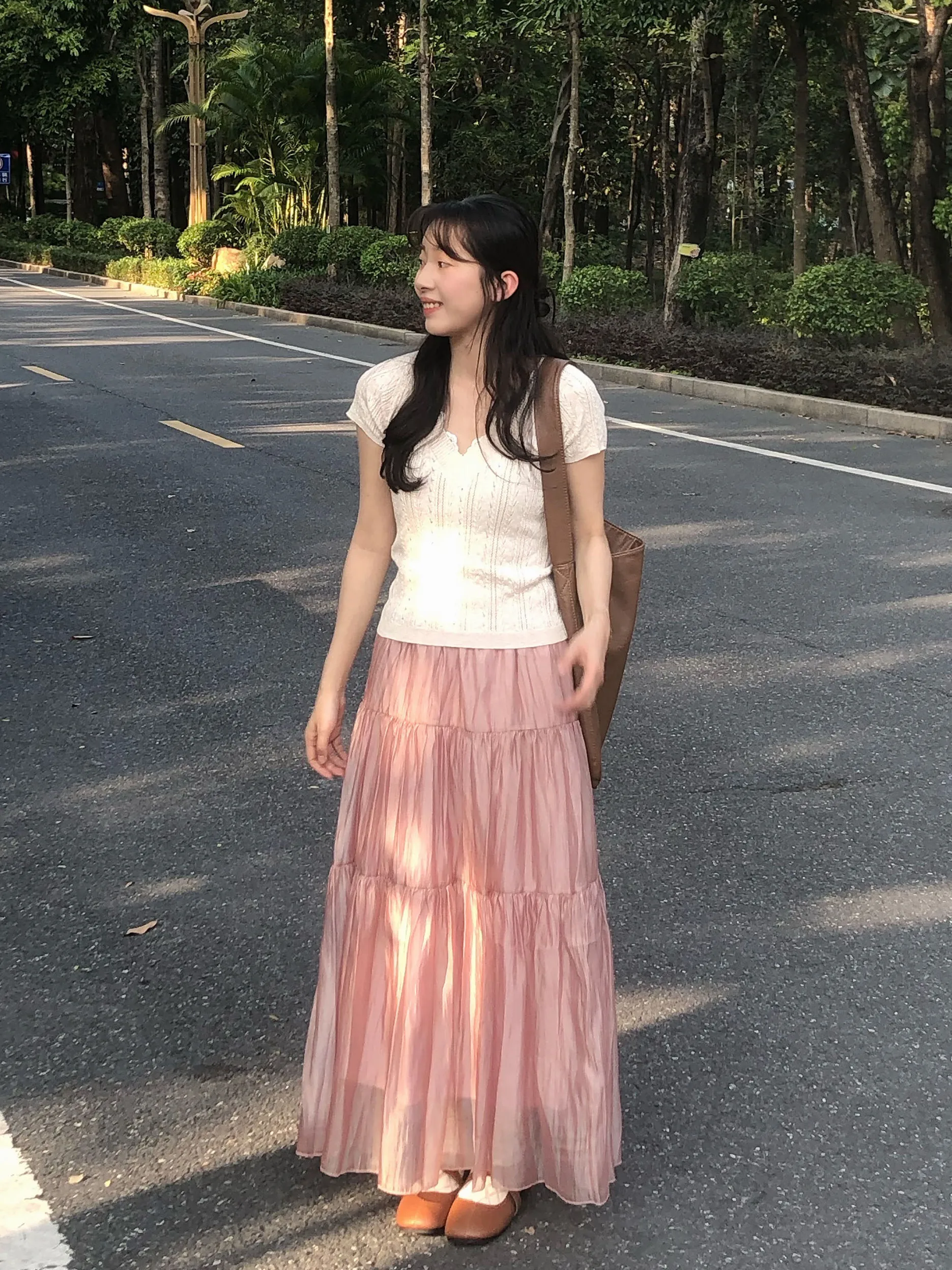 

Женская юбка-миди А-силуэта из пышного многослойного фатина, летняя, с высокой талией, из полиэстера, в корейском стиле, длинная, с эффектом динамичности