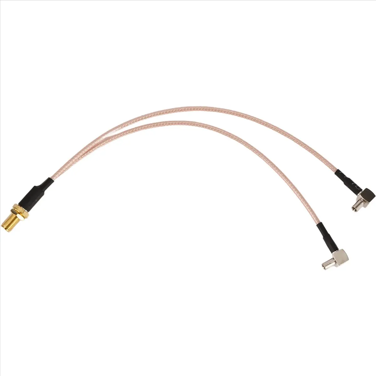 A312F Perfect ★◀◁8 inch SMA Female to Y type 2 X TS9 Angle Male Connector Splitter Combiner Cable,gold&silver