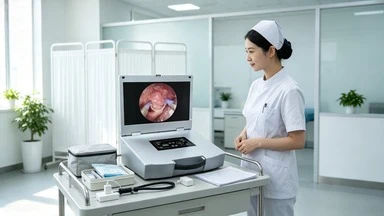 Full HD All-in-One Portable Endoscopy Camera System Built-in Monitor LED Cold Light Source