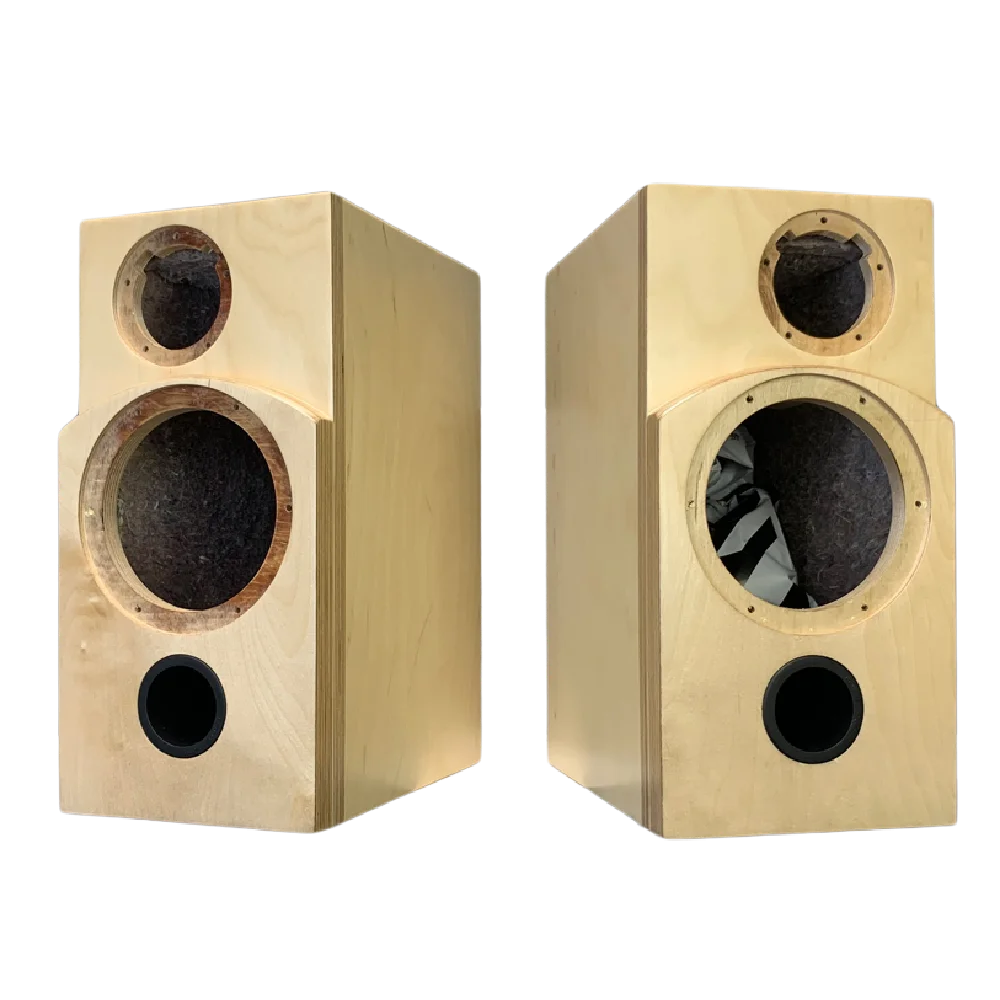 

Craftsmen Customized One Pair 6.5 Inch Two-Way Speaker Birch Plywood Labyrinth Structure Empty Cabinet Box DIY HiFi Speaker