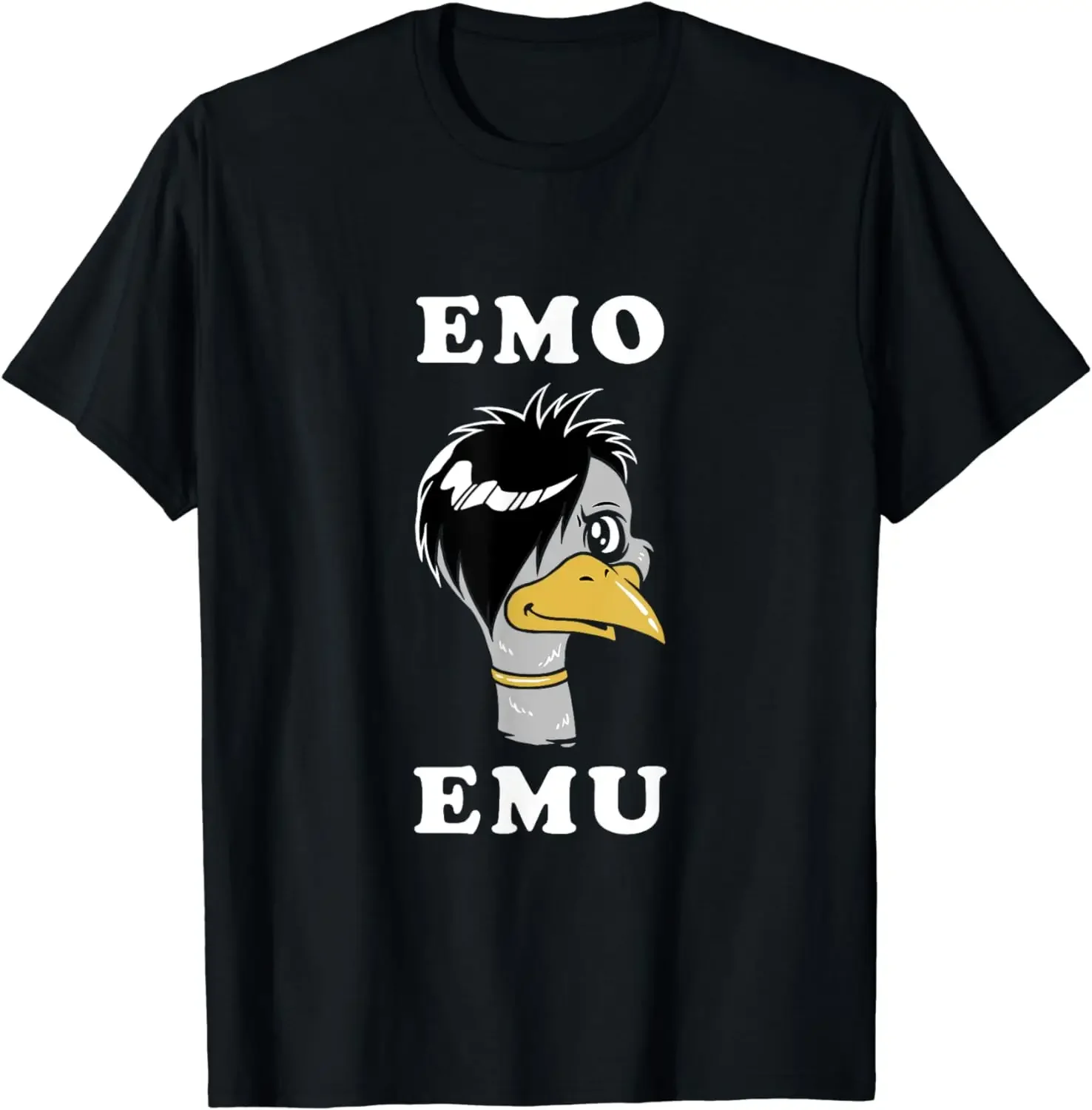 

T-Shirt Emo new - Funny Metal Goth new Bird tshirts for mens designer clothes Unisex Graphic Men Clothing Streetwear Camisetas