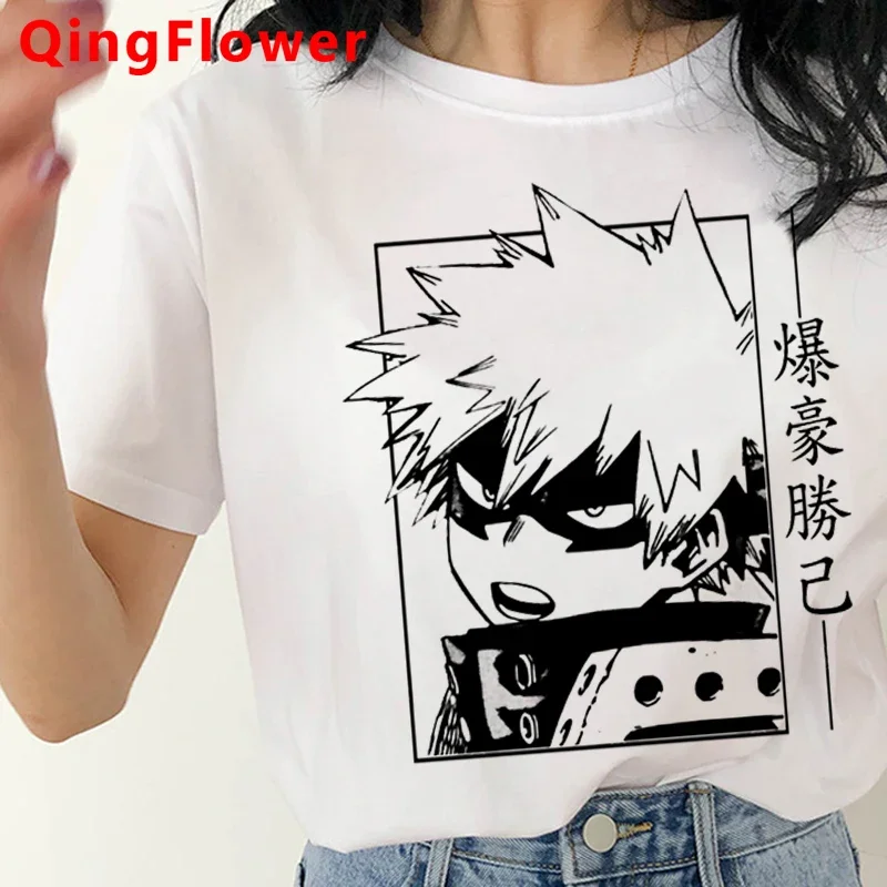 My Hero Academia Bakugou Boku No Hero Academia t-shirt women  white t shirt 2021 graphic tees women tshirt kawaii