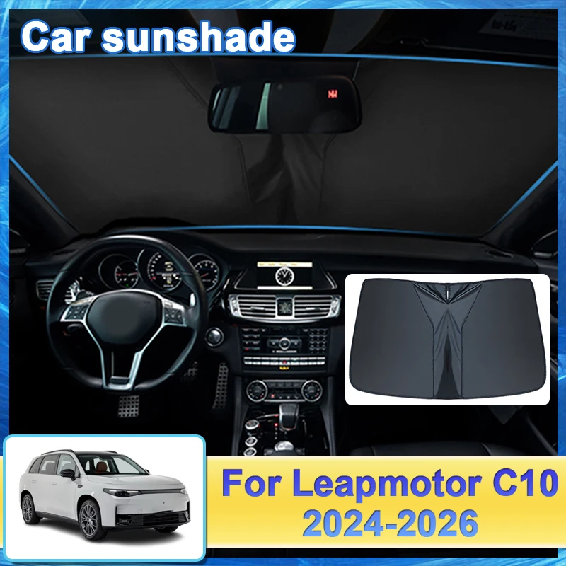 

Auto Front Rear Sunshield For Leapmotor C10 2024 2025 2026 Full Coverage Visor Sun Protection Privacy Sunshade Car Accessories