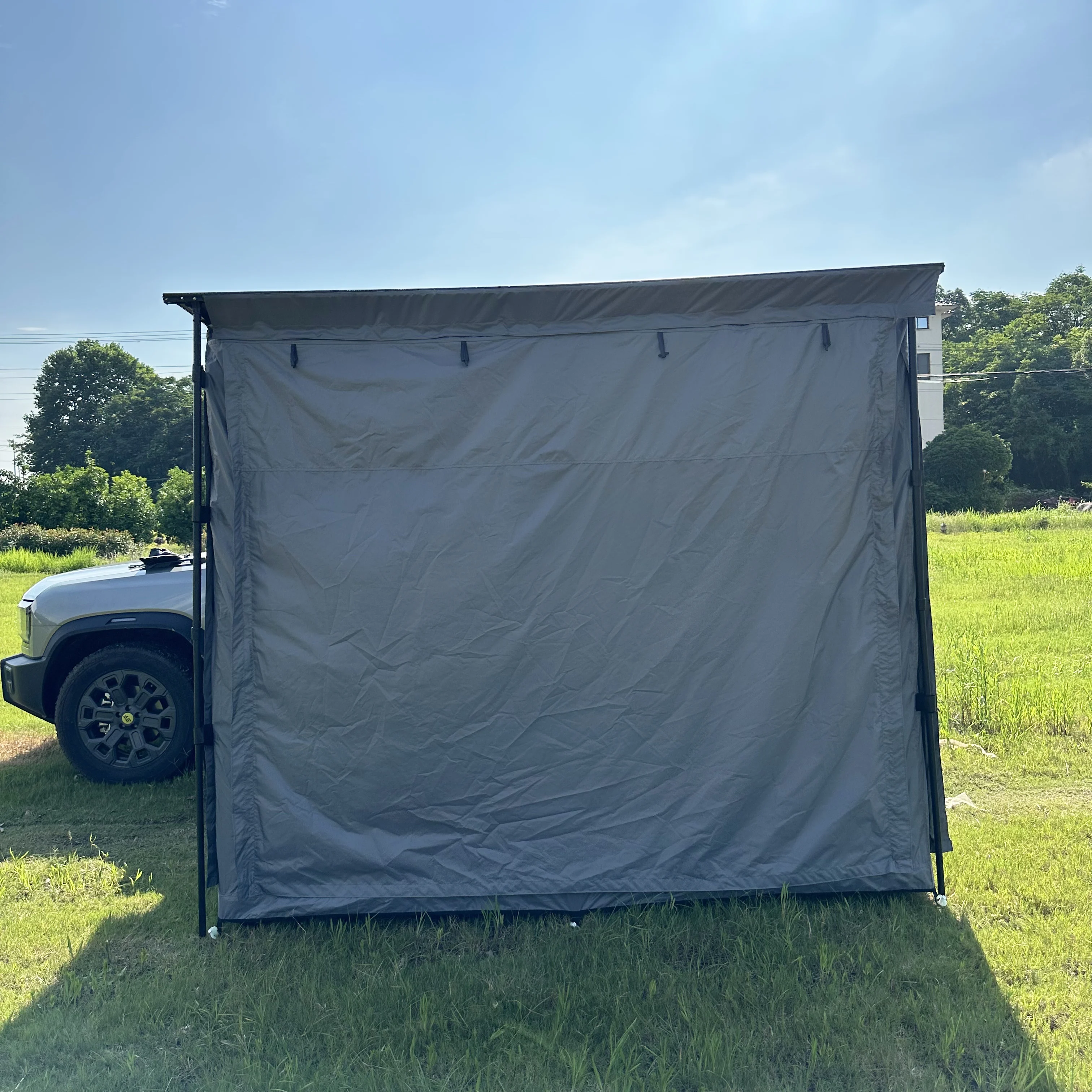 Dream Car Outdoor Retractable Roof Top Camping Car Rack 4WD Awning 4X4 Canvas Tent Aluminum Pull Put Awning Room For T