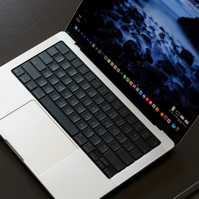 (Us American American Version) Translucent Gray Mbp Suitable for Apple Mac Book Pro 13.3 Air13 14-Inch 16 2024 Notebook A3401 Keyboard Sticker Key Sticker Translucent Protection Sticker M4 Film 15.3