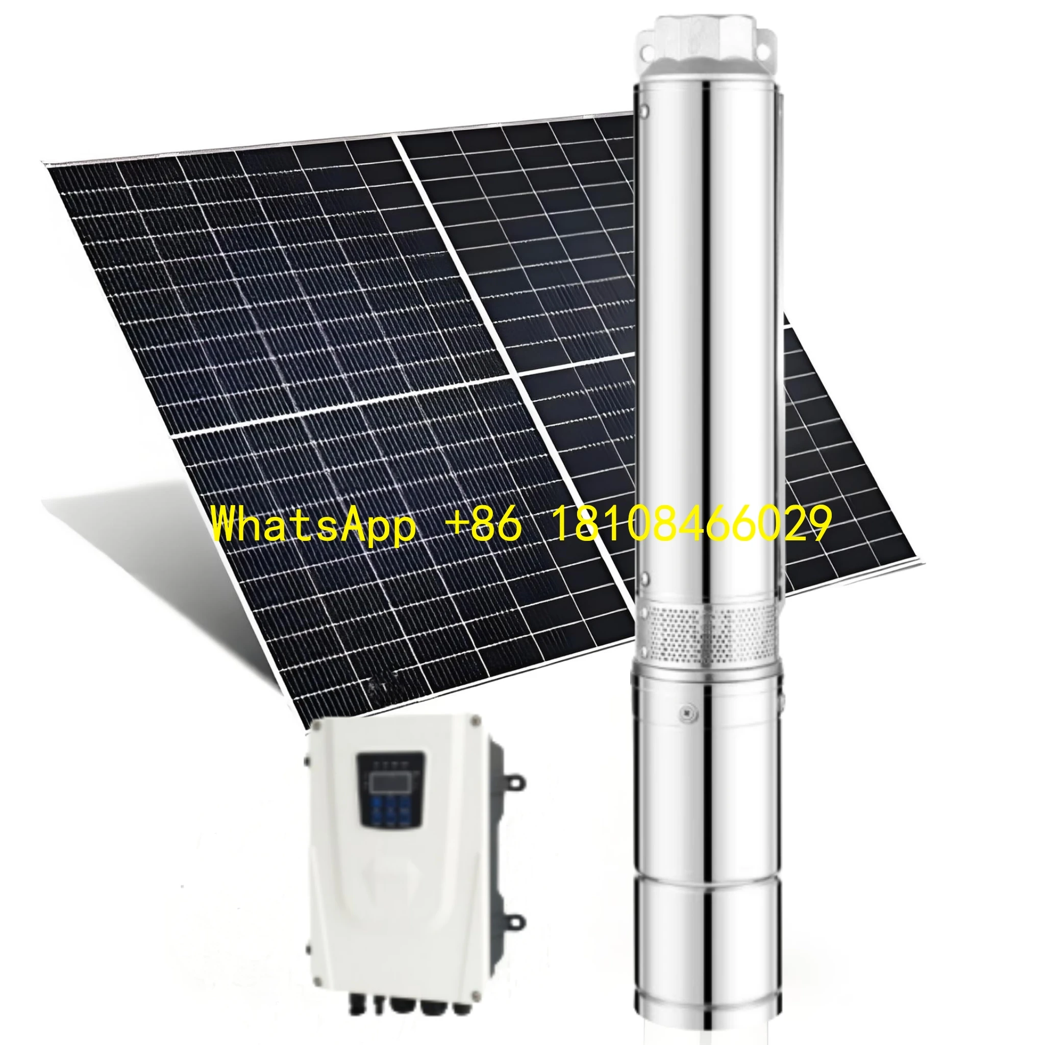 

China Factory 142m High Head 1.5 Deep Well Solar Pumps Water Pump Full Set in Indian for Agriculture
