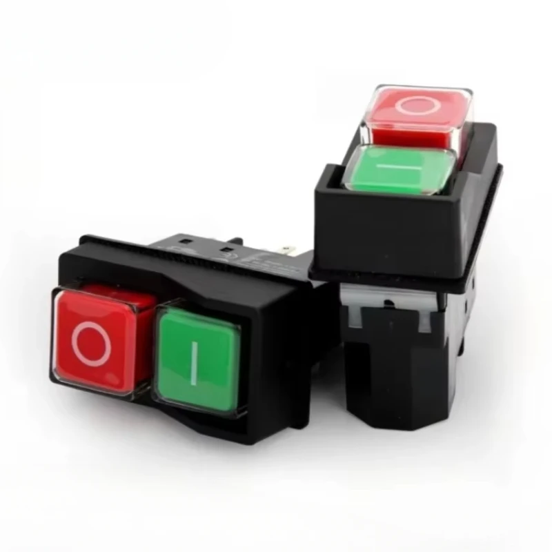 1 Uds AC250V 16A interruptor de botón electromagnético impermeable 4/5Pin puede reemplazar KJD17 KLD-28protección interruptor de seguridad de arranque