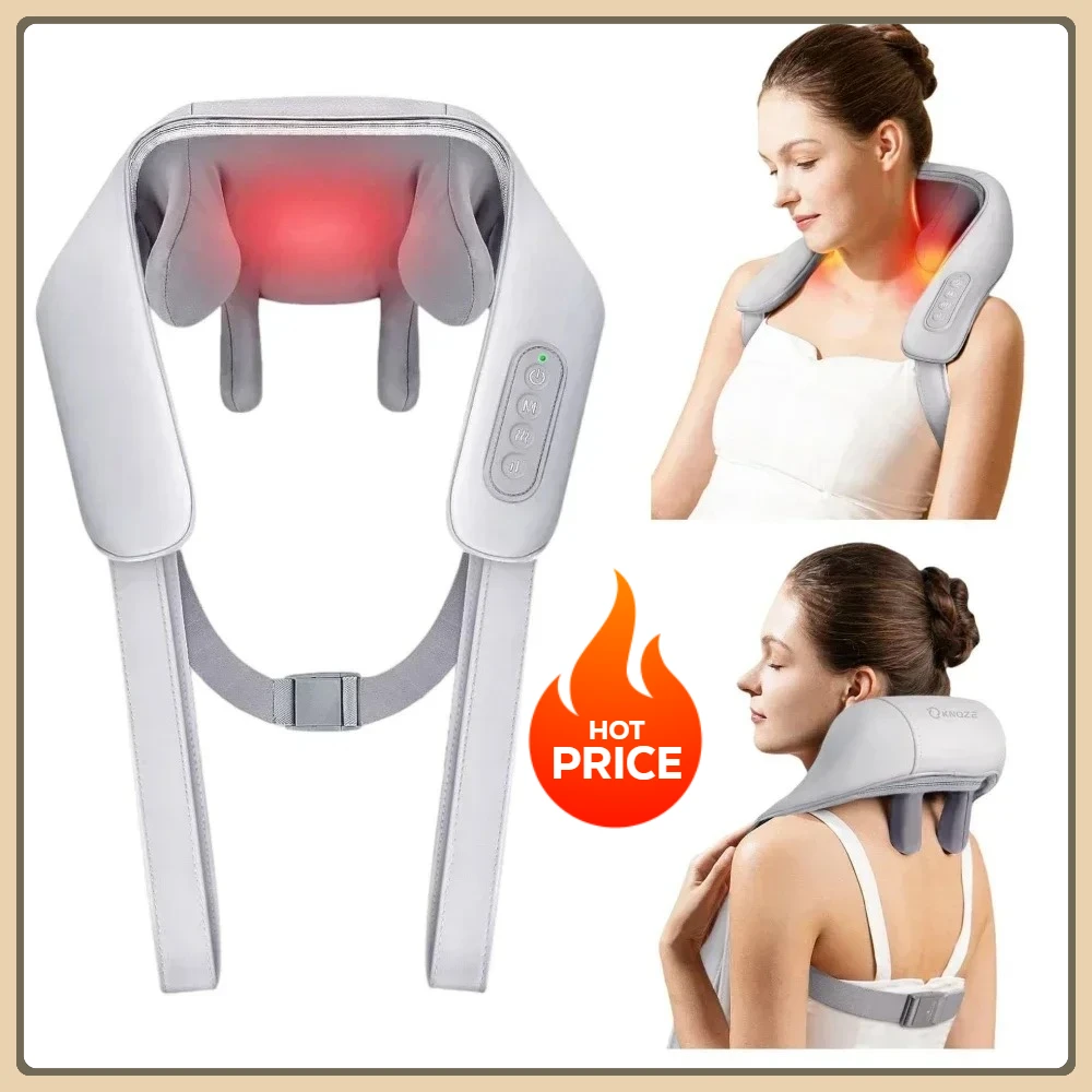 

Hot-selling portable mini relaxation mud kneading smart heated shawl multi-functional acupressure massage for trapezius and neck