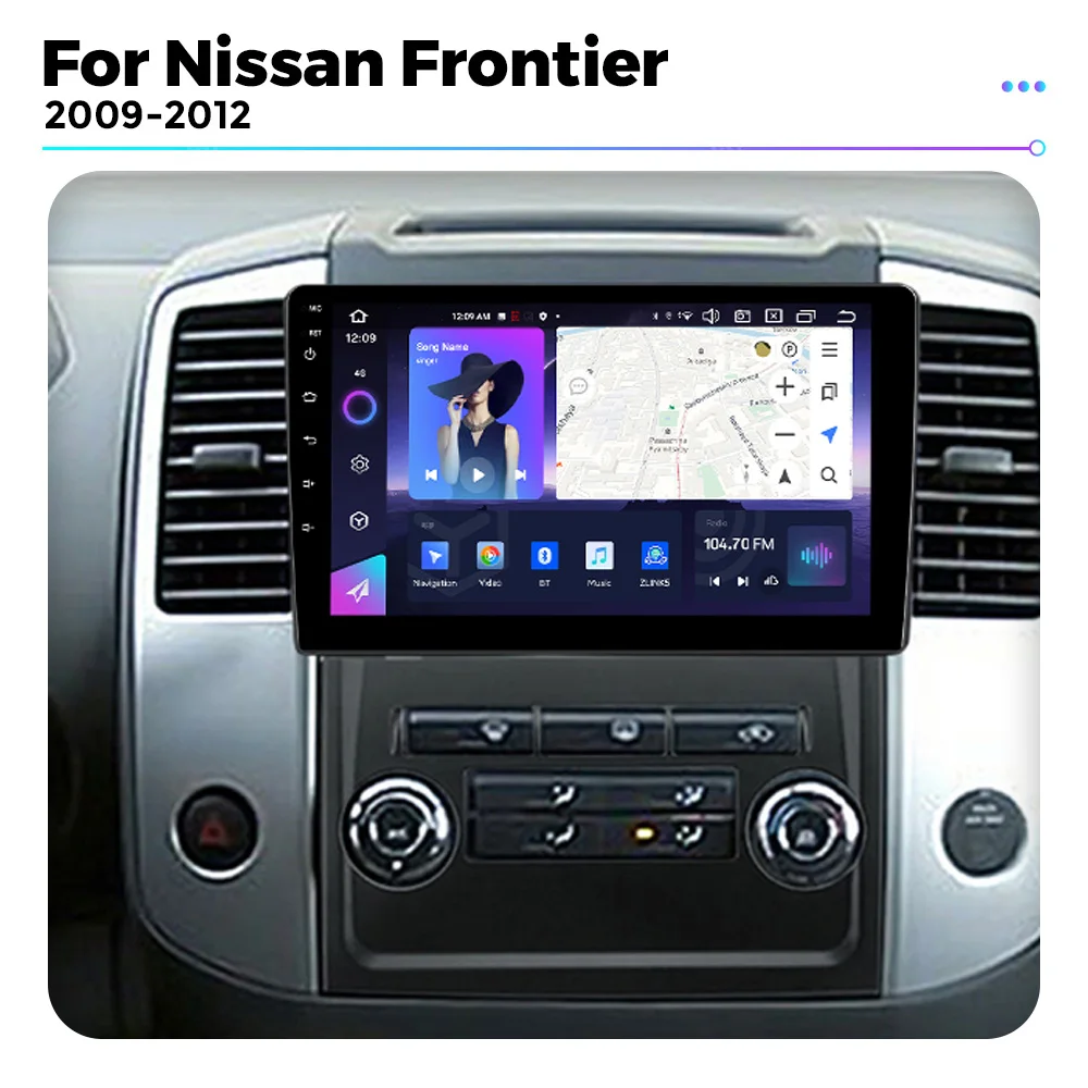 9inch Car Android Radio 4G WIFI For nissan Frontier Xterra 2009-2012 BT5.0 GPS DSP 2din Multimedia Wireless Carplay Video Auto