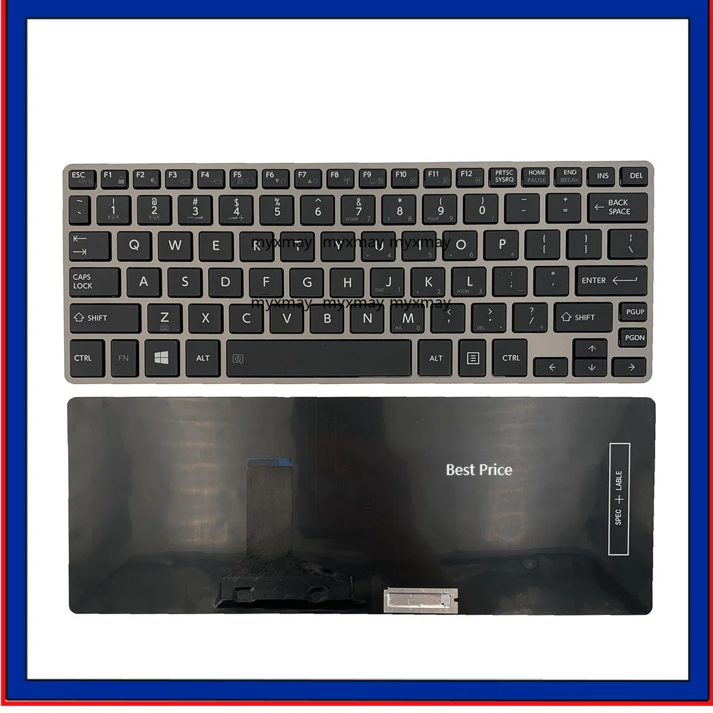 

US for Toshiba Dynabook R63 R634L/K/P/M NSK-V11UN PORTAGE Z30-E Laptop Keyboard