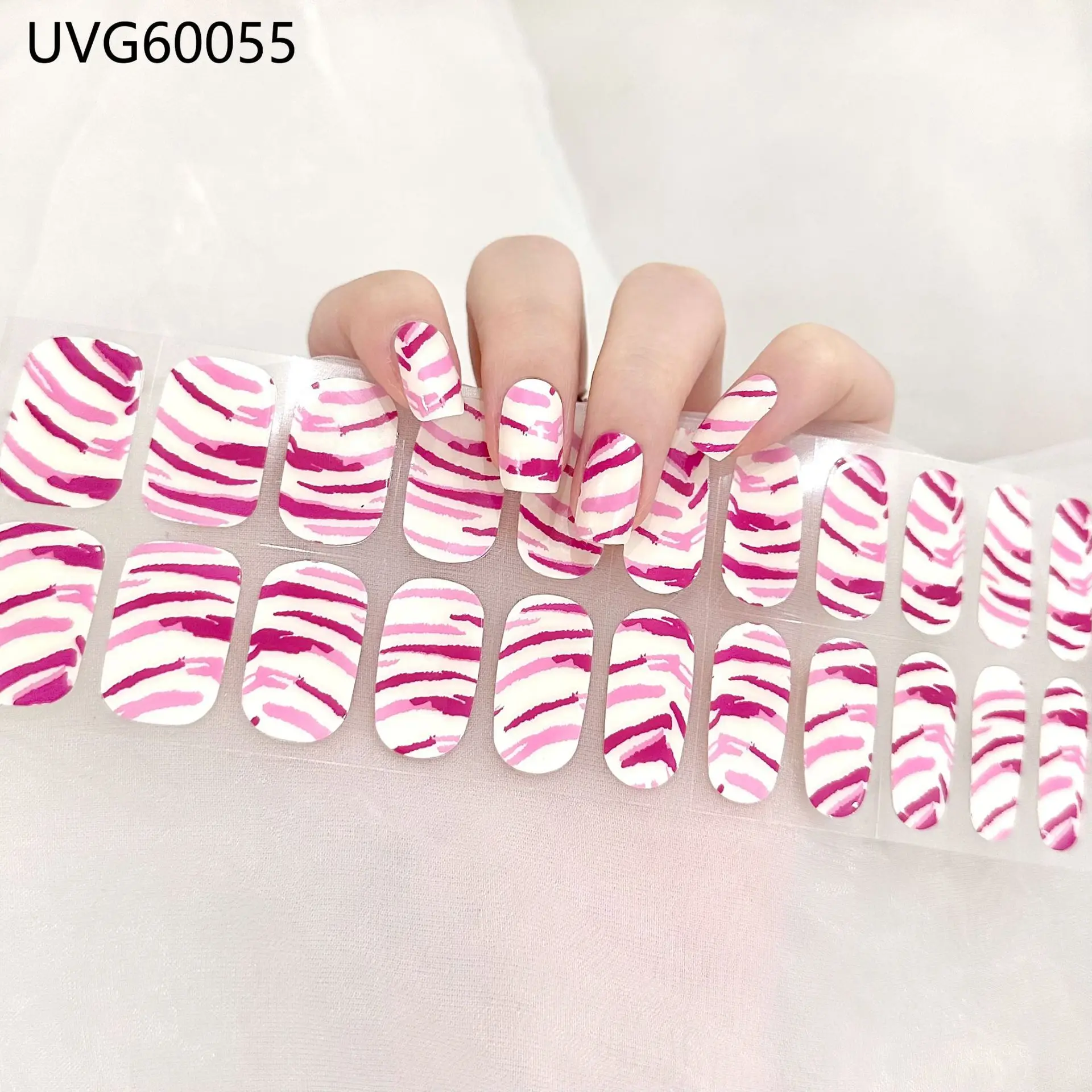 22 tiras de pegatinas de uñas de Gel semicuradas para lámpara UV, envolturas de Gel para uñas de otoño, lámpara UV endurecida, necesita manicura, Feliz Navidad