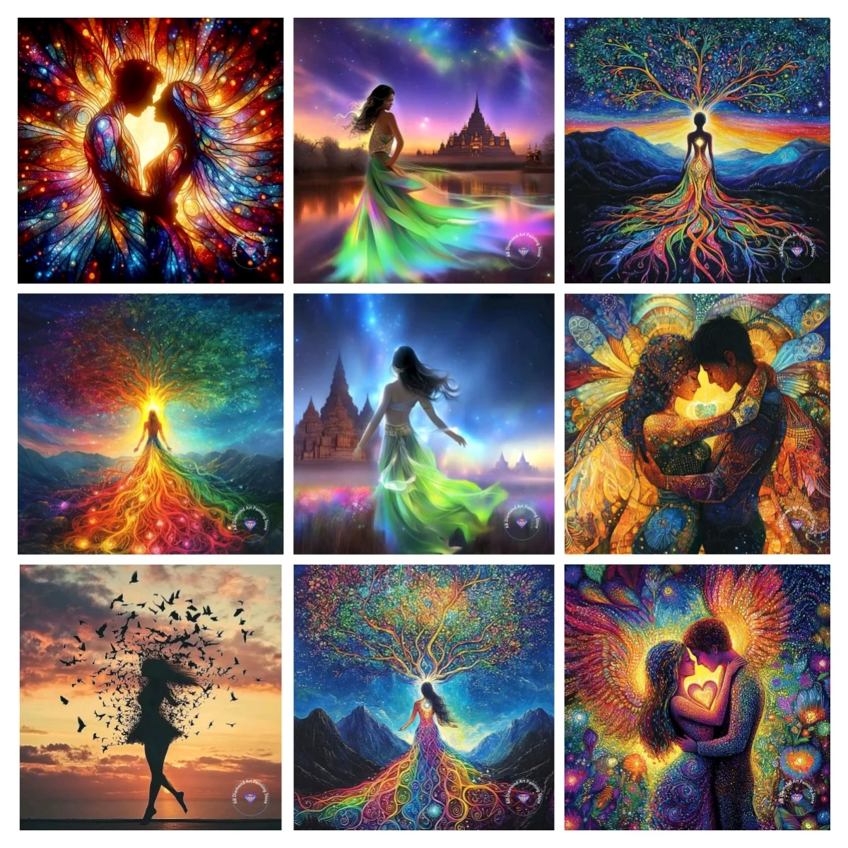 

Life Tree Woman AB Diamond Painting Kit Square Round Diamond 5D DIY Mosaic Handmade Art Adult Exquisite Gift Crafts Home Decor