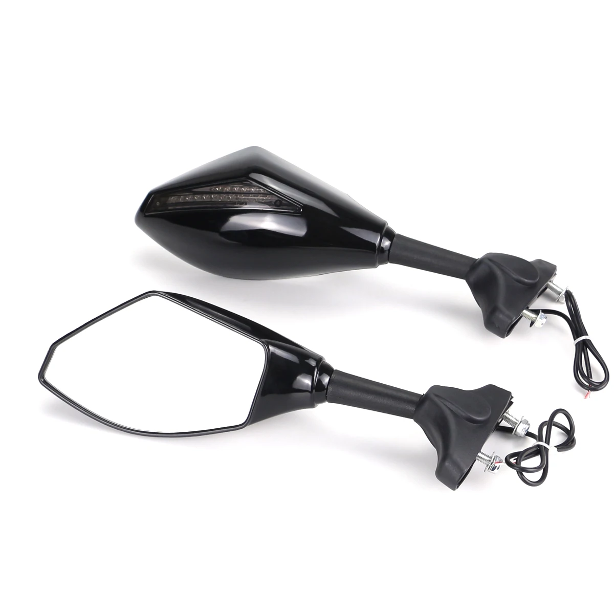 Racing Rearview Mirrors With Turn Signals LED For Yamaha YZF R15 R25 R3 R1 R6 YZF600 YZF1000