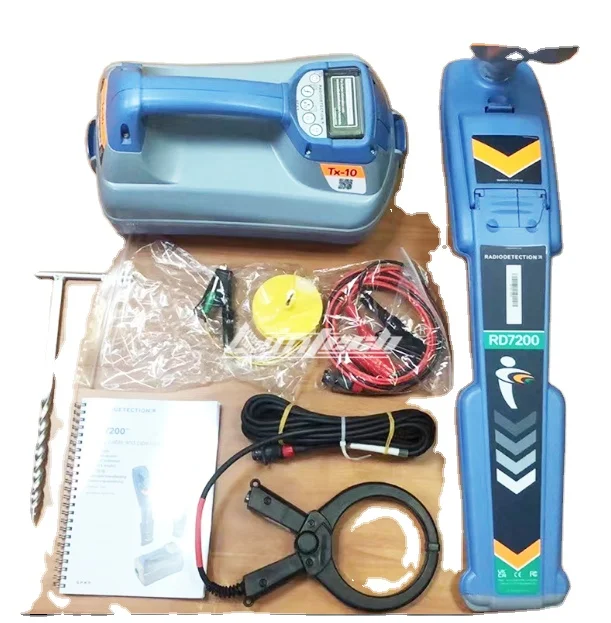 Radiodetection RD7200 pipe and cable locator underground cable fault locator and TX-10