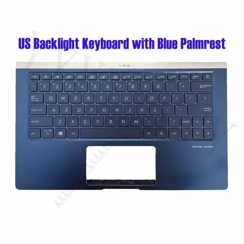 

Клавиатура QUS Blue Palmrest с подсветкой для Asus UX333FA UX333FN 90NB0JV3-R32US0