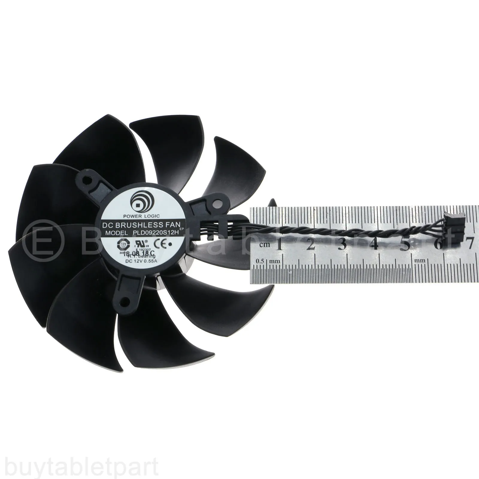 NEW Right Cable 6cm Graphics Card Cooling Fan For EVGA RTX 2070 2080 2080ti FTW3