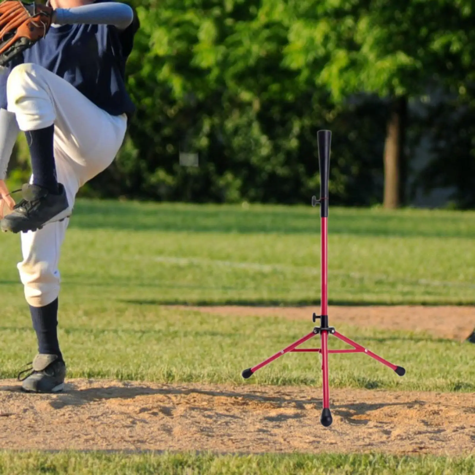 Baseball Batting Tee for Kids Adjustable Tripod Stand Softball Training Equipment Practice at Home Field