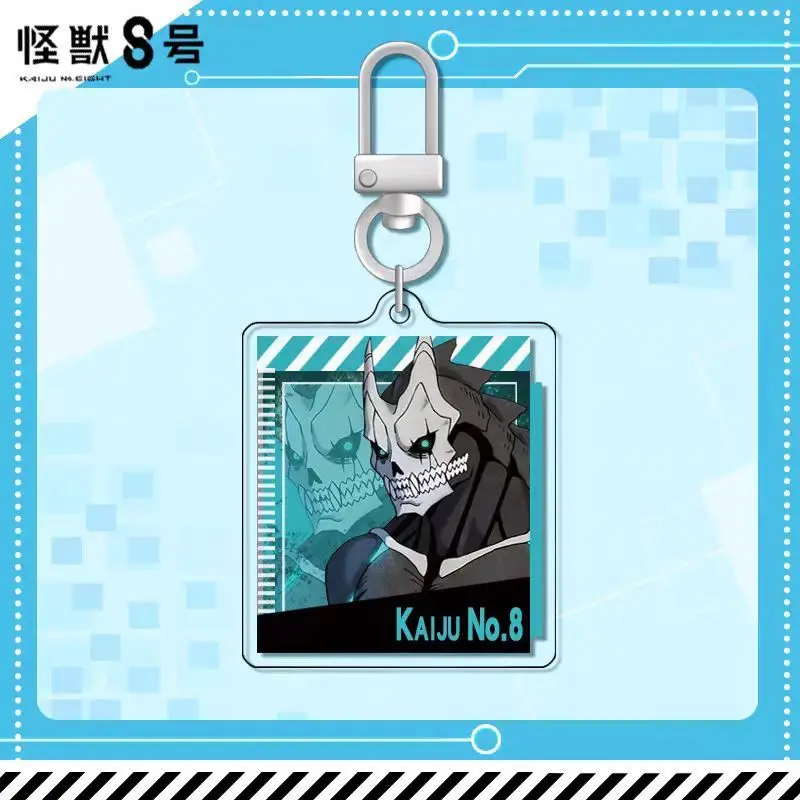 Kaiju No.8 Kafka Hibino Mina Ashiro Anime 2D Cartoon-Muster Acryl-Anhänger Persönlicher Schlüsselanhänger Studenten-Rucksack-Accessoire – Detail 7