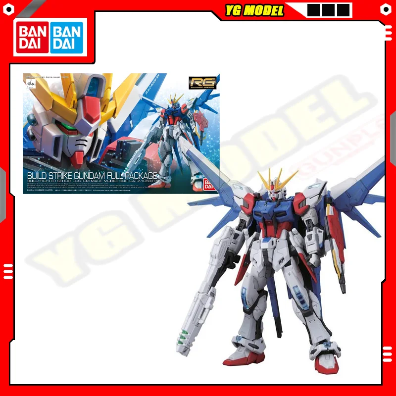 BANDAI Gundam 1/144 RG GAT-X105B / FP Build Strike Gundam Full Package Standard Model Kit Assembly Action Figures Model Original