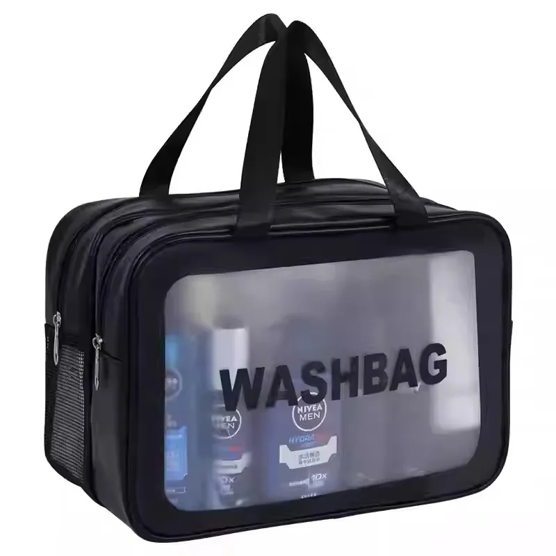Portable Large-Capacity Cosmetics Storage Bag, Men’s and Women’s Travel Toiletries Storage Bag, Double-Layer Wet and Dry Separat