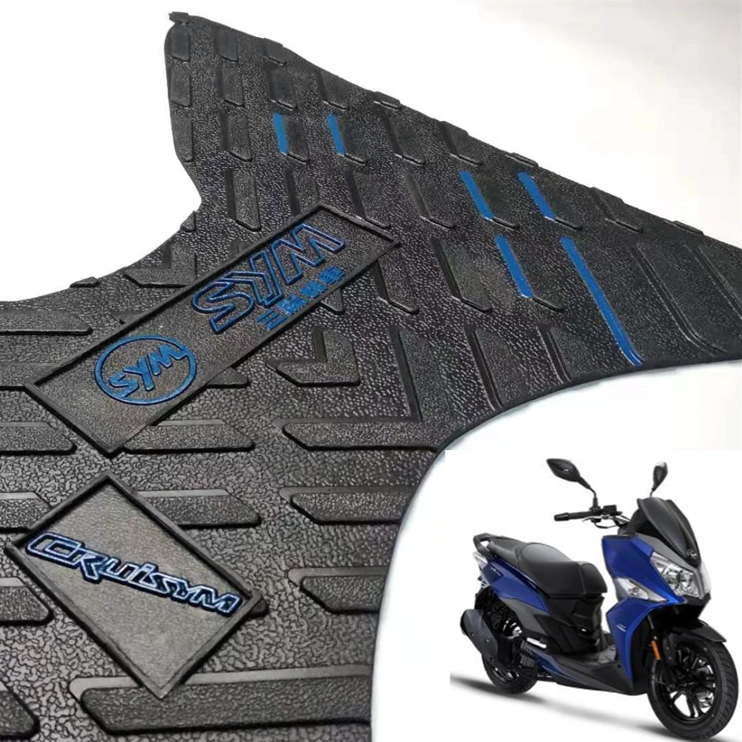 

For SYM Cruisym 150 180 Scooter Motorcycle Mats pedal ，Rubber Foot Skid Pad Floor Mat Carpet