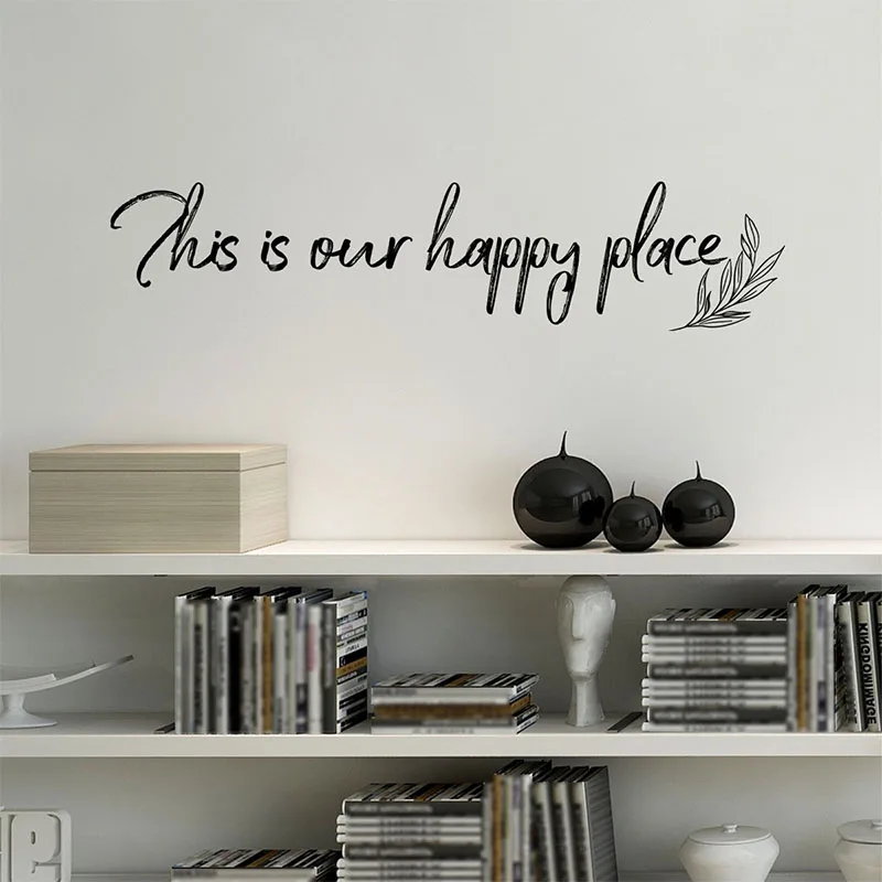 Self-adhesive and Removable PVC Wall Sticker English This is a Living Room Bedroom Decoration