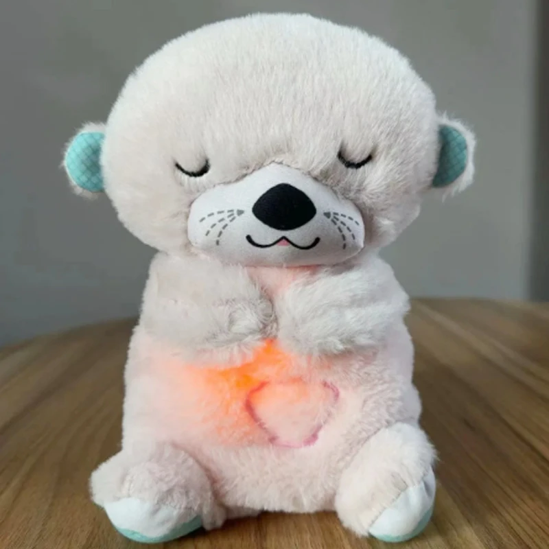 Muñeco de peluche de oso Koala transpirable, juguete relajante, música, compañero de sueño, sonido y luz, regalos de nacimiento, 32CM