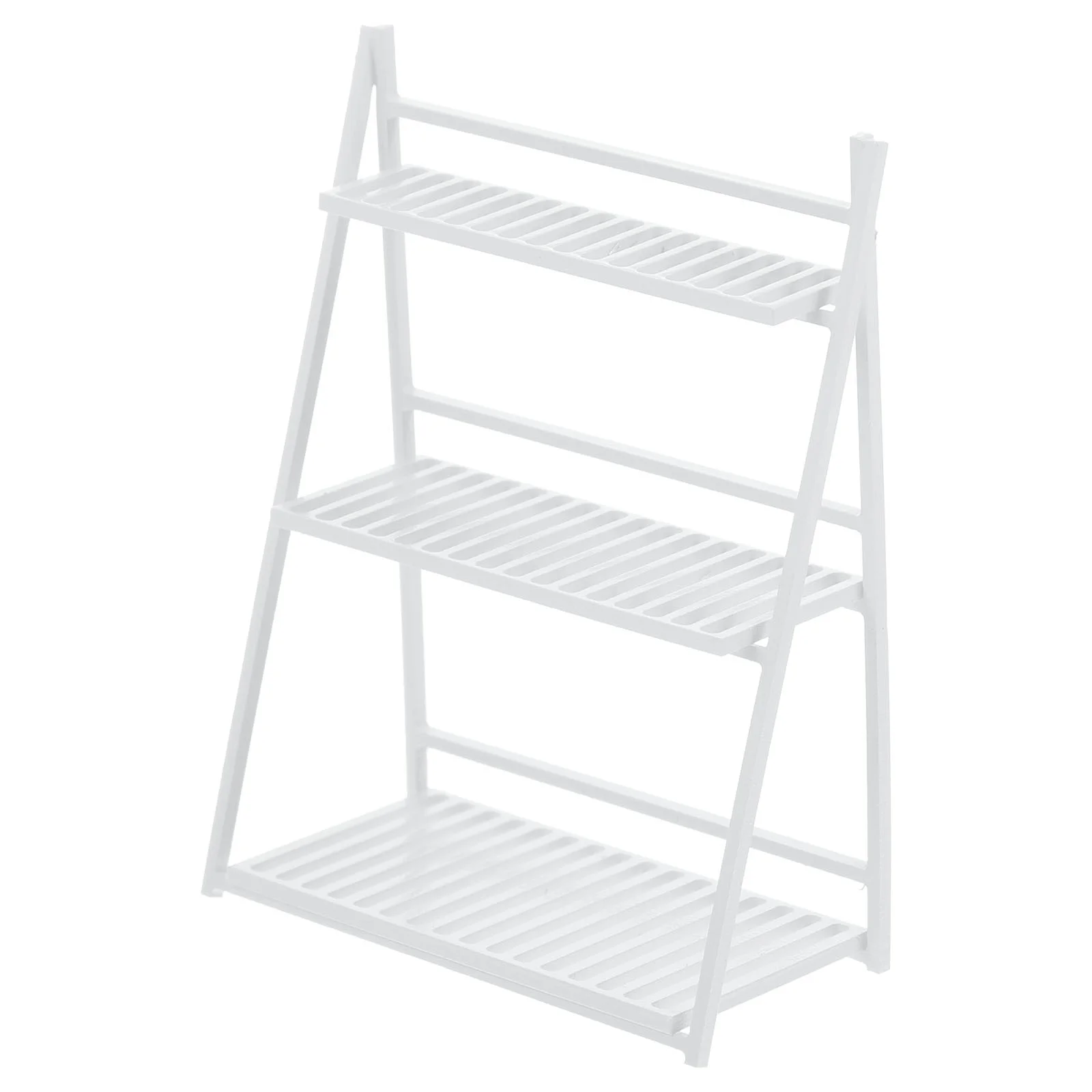 

Plant Pots Indoor House Furniture Mini Floor Stand Flower Pots Small Shelf Display White Decorative