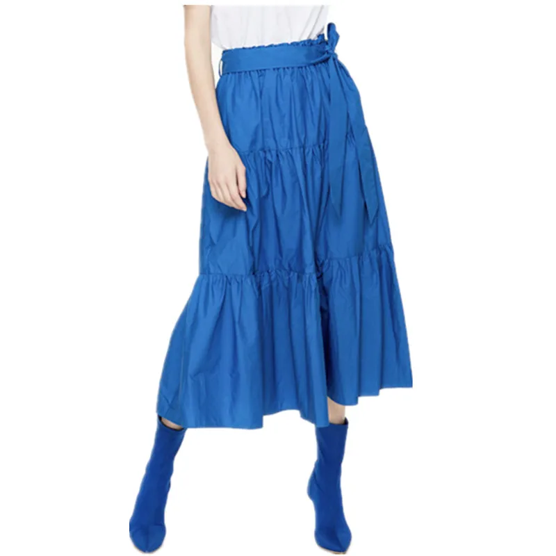 Faldas largas bohemias de verano 2026, falda coreana negra para mujer, falda elegante de algodón y lino, faldas maxi de talla grande, falda vintage