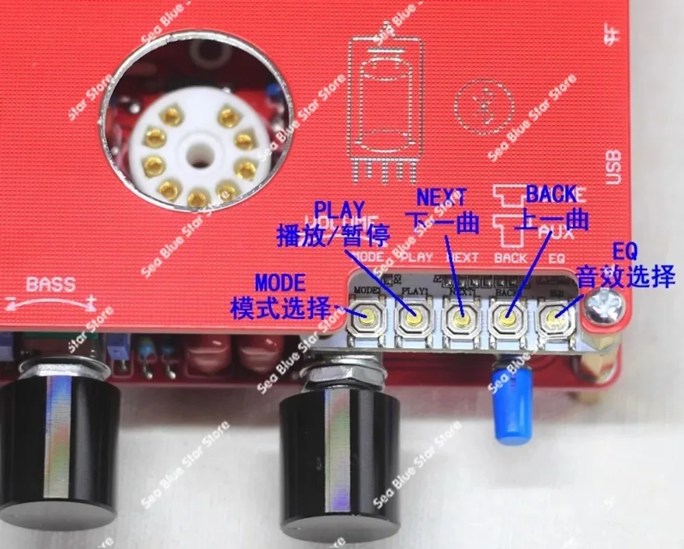 Tube 6N3/6H3N tube 5.0 Bluetooth U disk TF card playback front-end tone board
