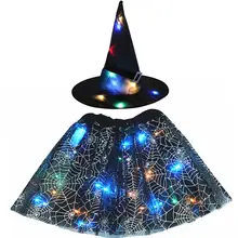 Light Up Witch Hat with Web for Halloween #5