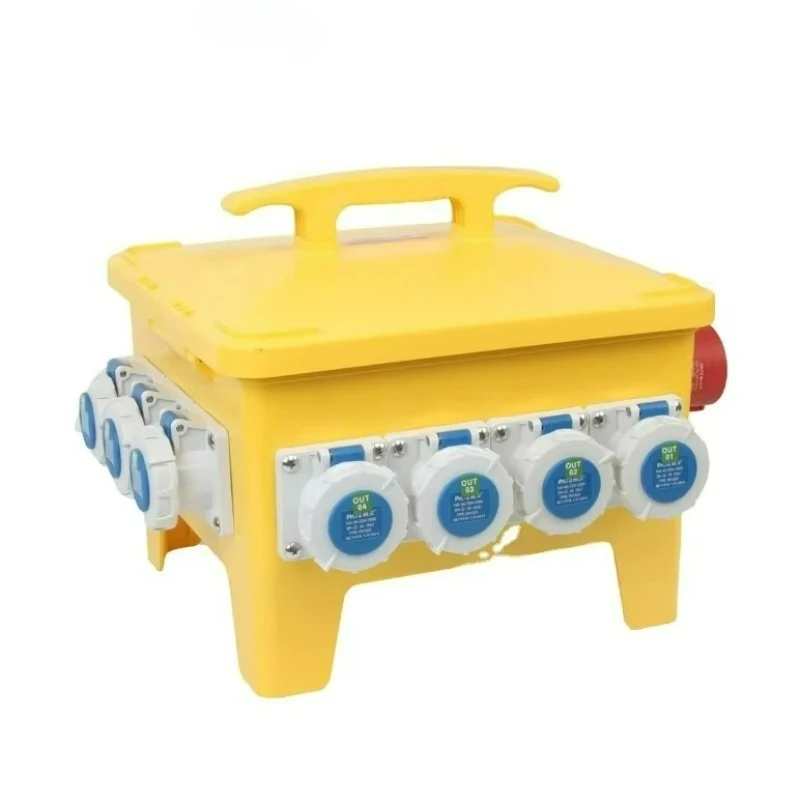 Yellow Flame-retardant Outdoor Portable Power Supply, Portable Socket Distribution Box, Industrial Grade Control Box