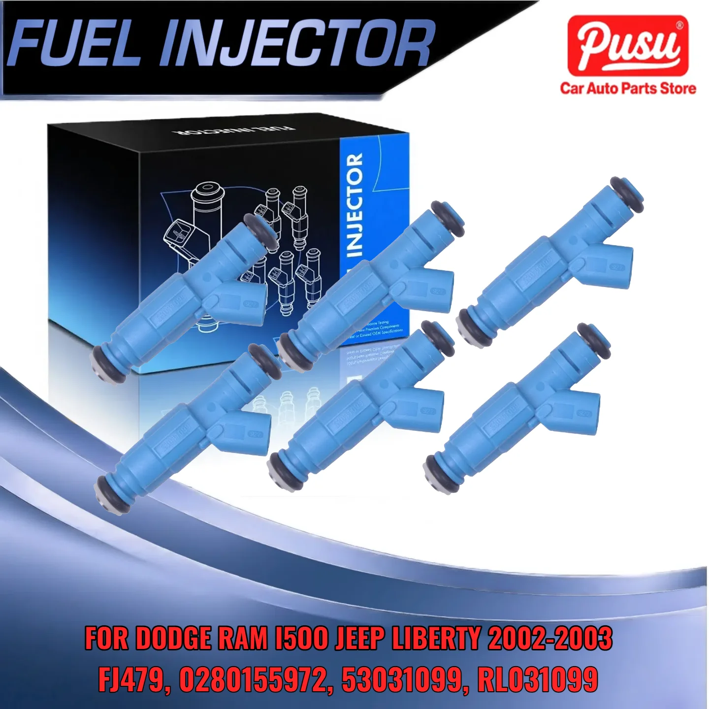 

Набор из 6 топливных форсунок для Jeep Liberty для Dodge Ram 1500 2002 2003 3 7L V6, замена RL031099 0280155972