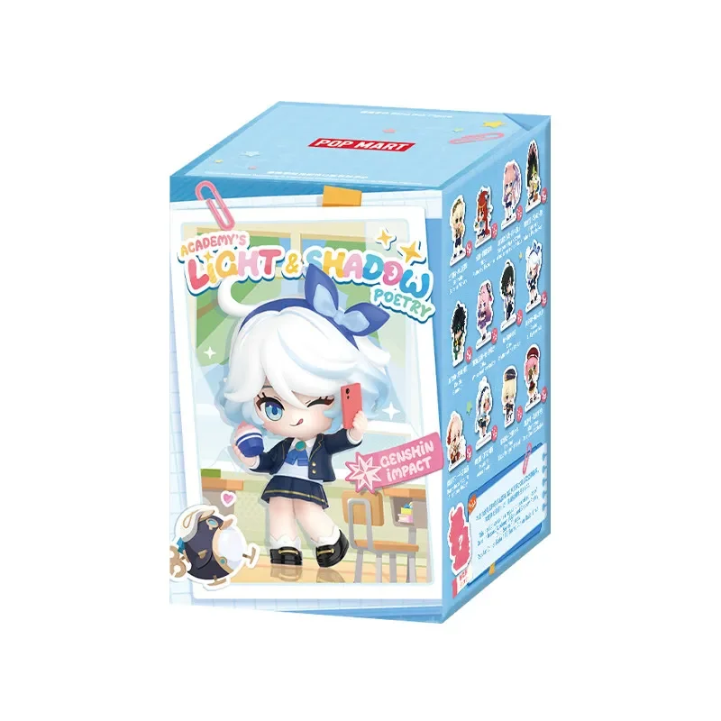 POPMART Genshin Impact Academy's Light Shadow Poetry Serie Blindbox Überraschungsbox Puppe Süße Anime-Figur Überraschungstüte Spielzeug Desktop-Deko