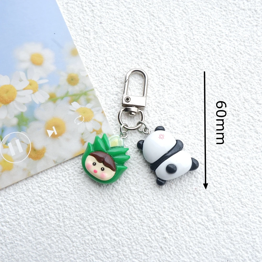 سلسلة مفاتيح باندا لطيفة ، حقيبة مجوهرات يدوية الصنع ، هدايا ذاتية الصنع ، 1 #3