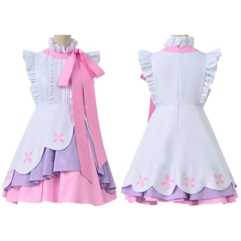 Aa124LQAnime Vocaloid Miku Cosplay Rapunzel Wonderland Midi Dress Pakaian Pemula Masa Depan Kostum Pesta Halloween Panggung Perawat Un