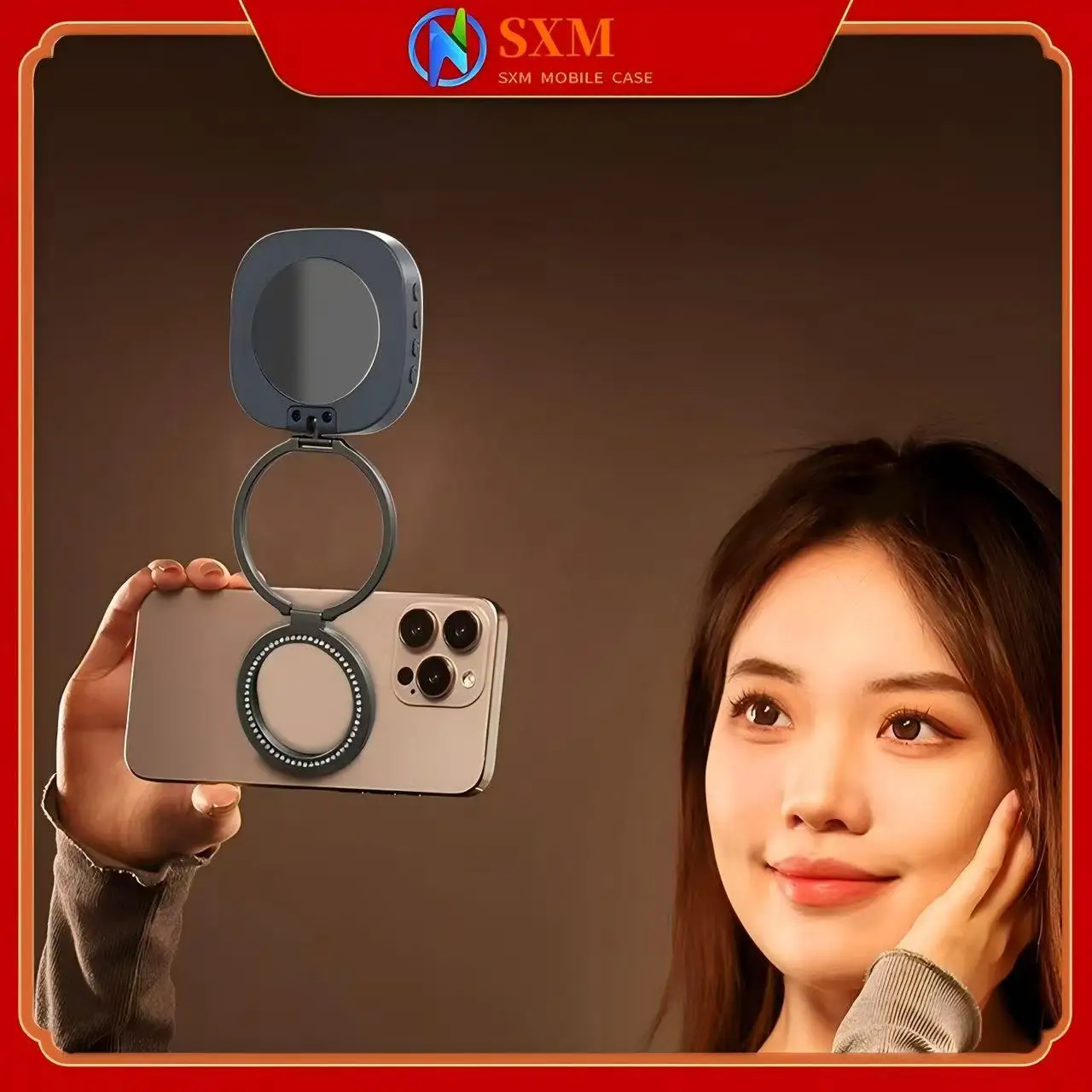 

Magnetic mini phone fill light, selfie special flash shooting, portable folding magnetic phone case fill light
