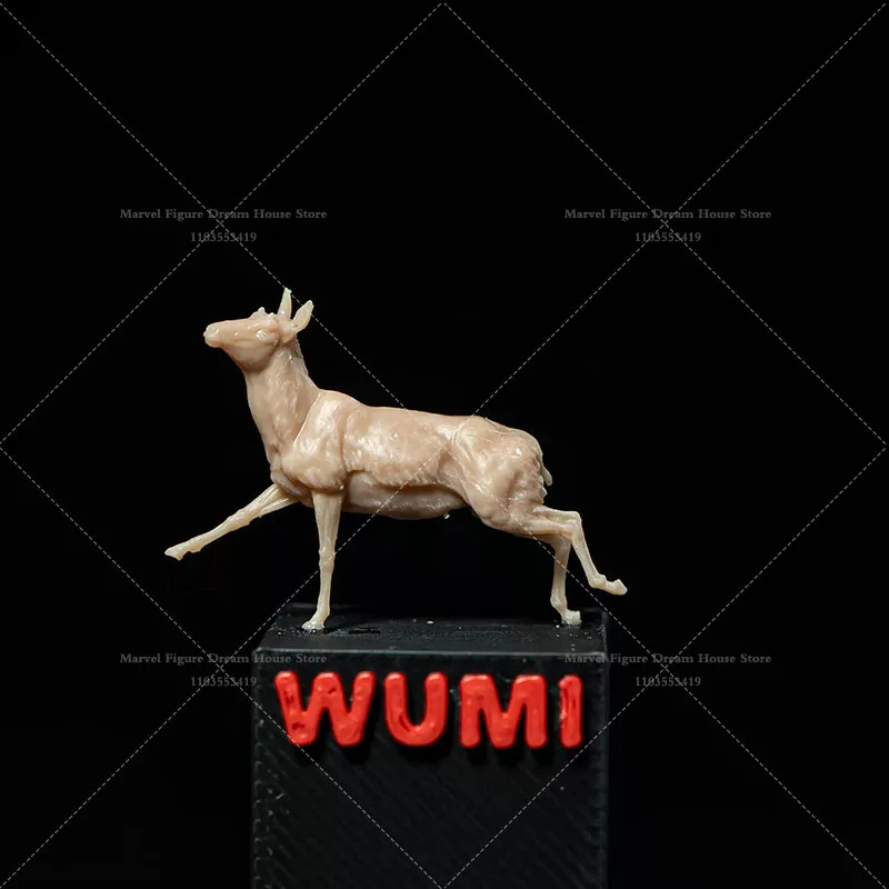 1/64 1/43 1/35 Skala Miniaturowa Scena Lalkowa Szybka i Zwinna Antylopa na Łącech, Dzikie Zwierzęta, Niepomalowany Biały Model Mini Figurki