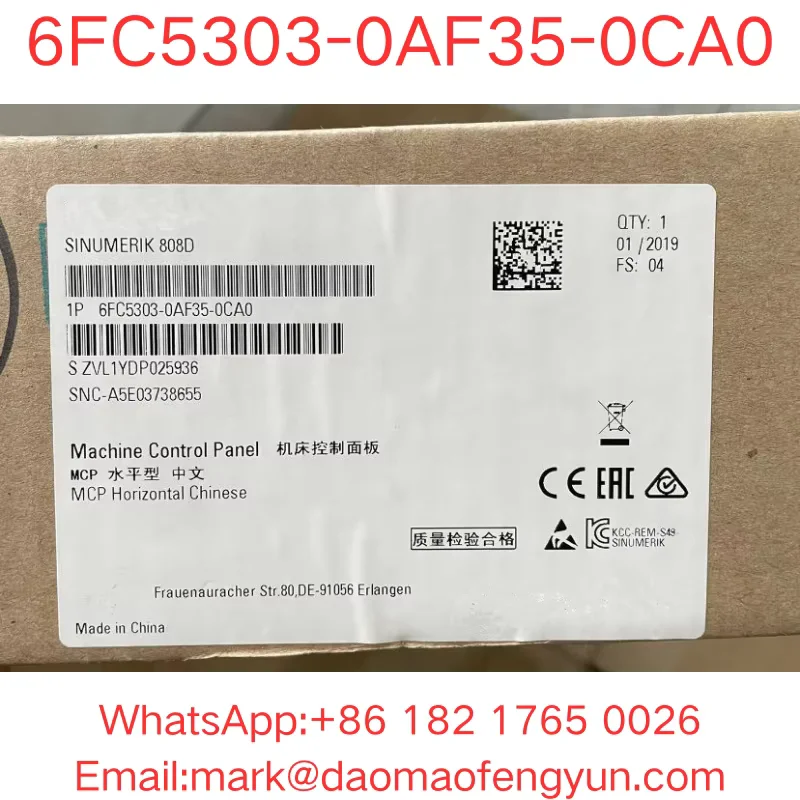 6FC5303-0AF35-0CA0 Brand New, SINUMERIK 808D Machine control panel Chinese layout