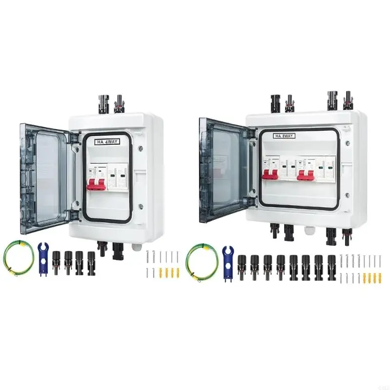 الطاقة الشمسية لفصل المفاتيح، صندوق موحد، صندوق قاطع دوائر مقاوم للماء مع واقي من زيادة التيار وموصلات الألواح الشمسية #2