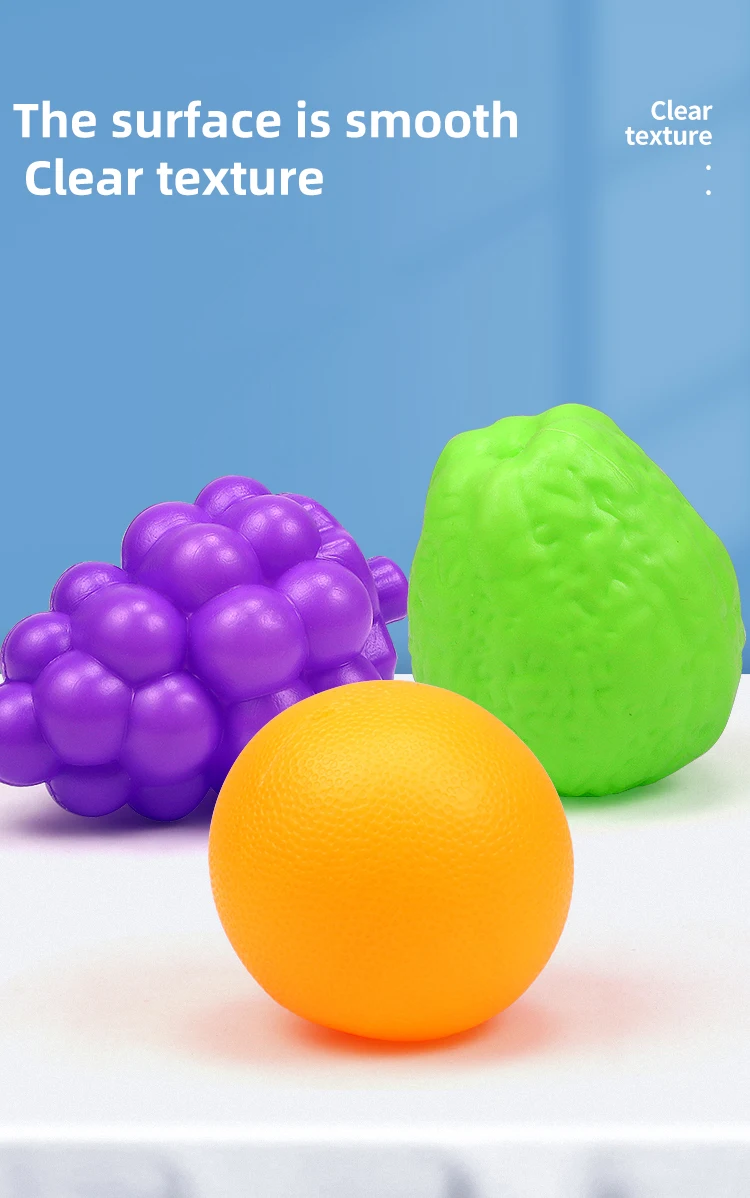Frucht-Greifspielzeuge, Baby-Beruhigungsspielzeuge, interaktive Eltern-Kind-Spiele, Frucht-Sesselle, kognitives Training für Kinder – Detail 6