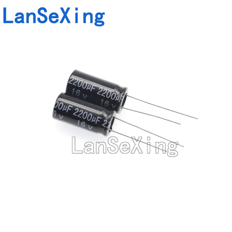 Long life and high temperature resistance 16V2200UF electrolytic capacitor 2200UF 16V size 10X20 MM