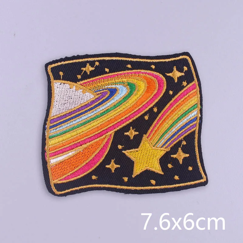 Van Gogh Oil Painting Embroidery Patch Iron On Patches For Clothing Thermoadhesive Patches On Clothes Sewing/Fusible Applique