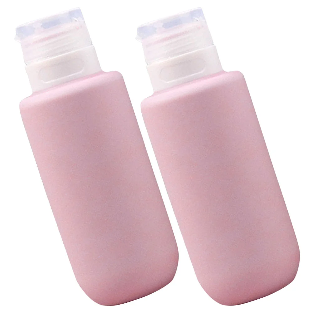 

2 Pcs Silica Gel Bottle Shampoo Bottles Travel Squeeze Flexible Empty Soap Dispenser Pp Toiletries Miss Containers for