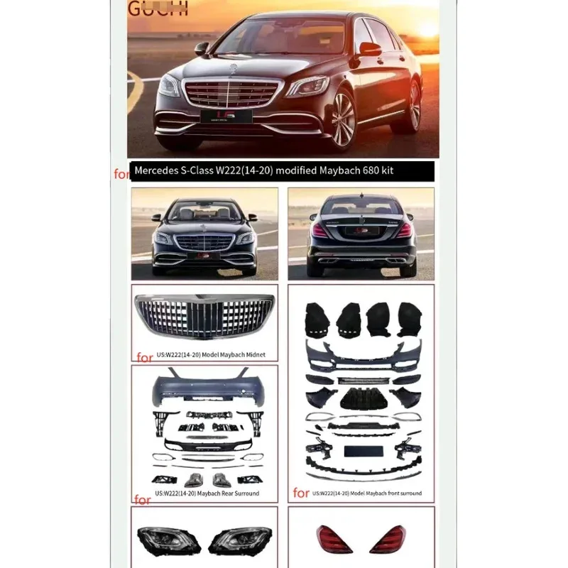 

For S Class W222 14-20 Model Modified 680 Kit Surround Car Modification