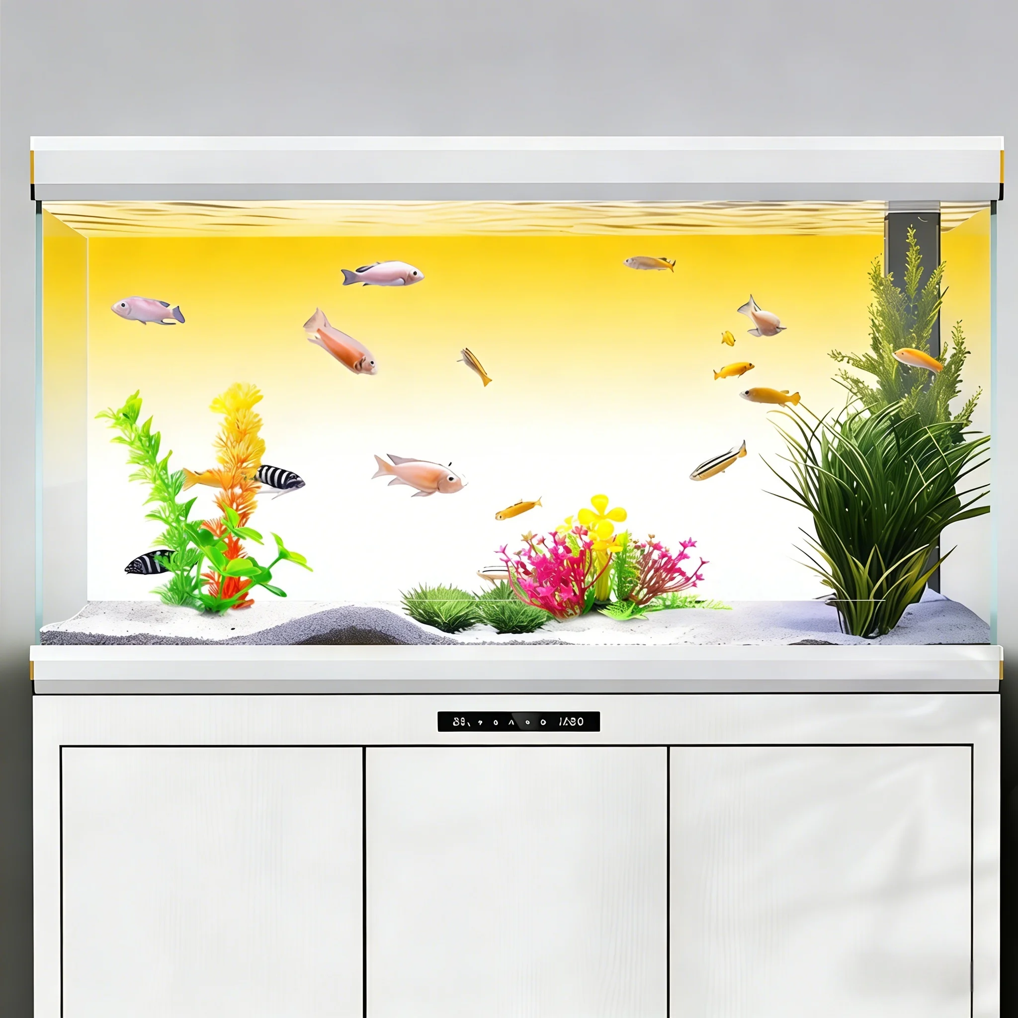 Yellow and White Gradient, Fis - огляд і ціна Aquarium Fish Yellow
