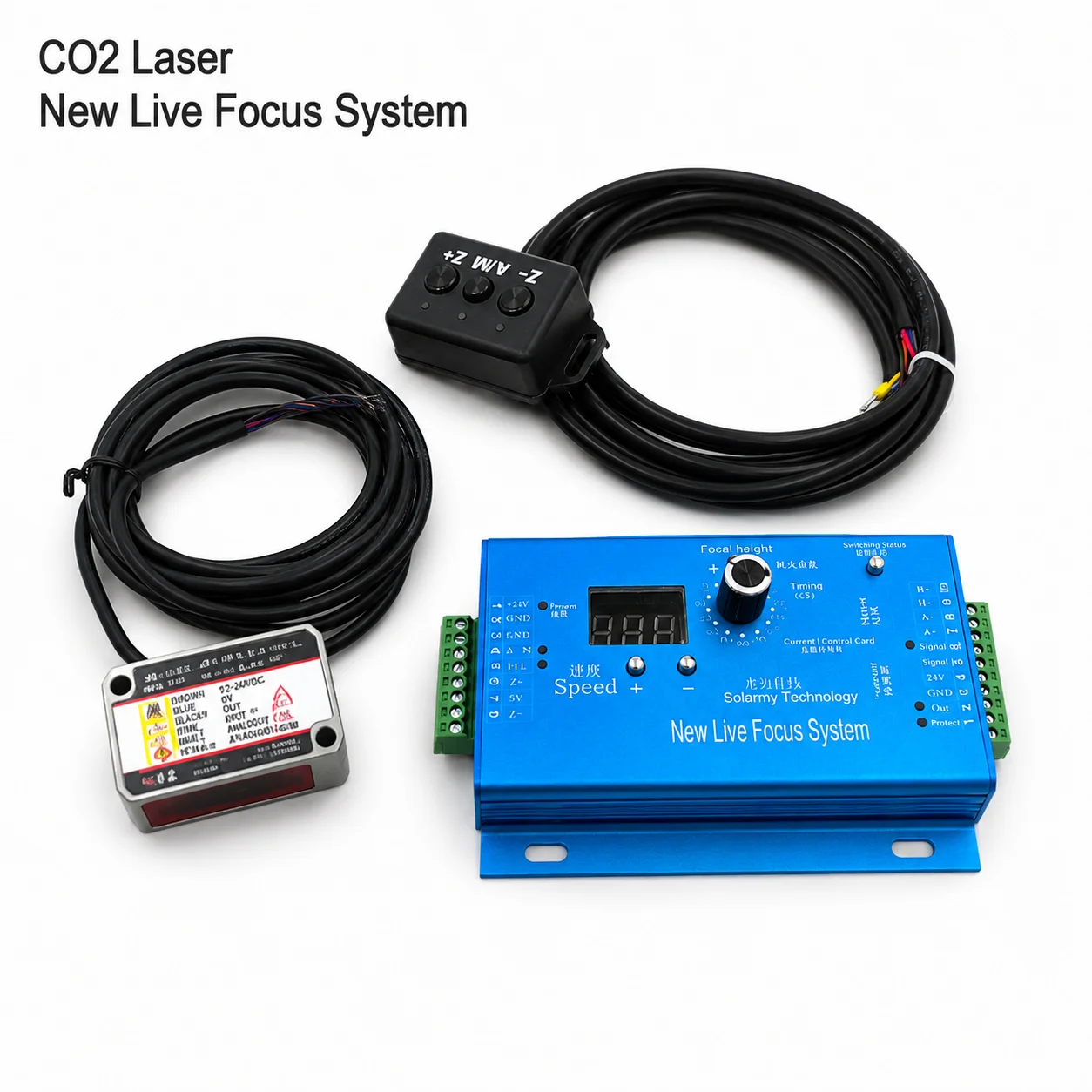 CO2 Non-Metal New Focus Live System Mainboard With Handle Function ZW-LV100NR Sensor HG-C1100  For Engraving & Cutting Machine